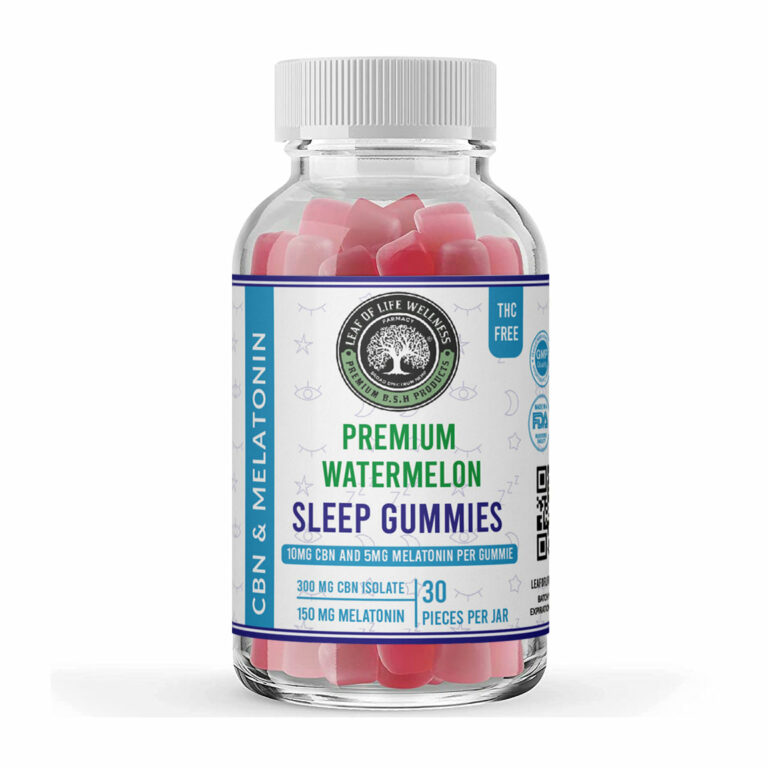 Watermelon Sleep Gummies Leaf of Life Wellness